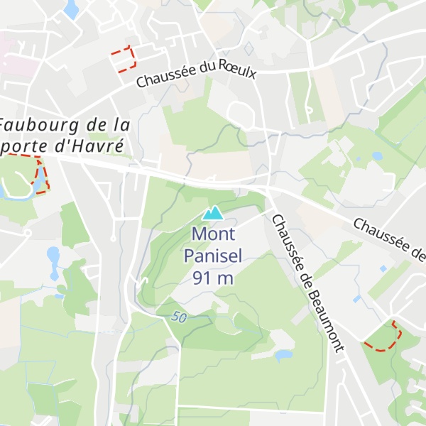 Map of Mont Panisel