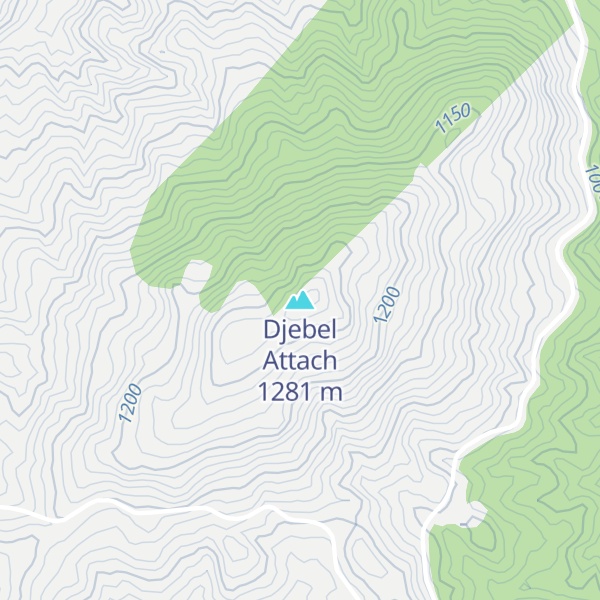 Map of Djebel Attach