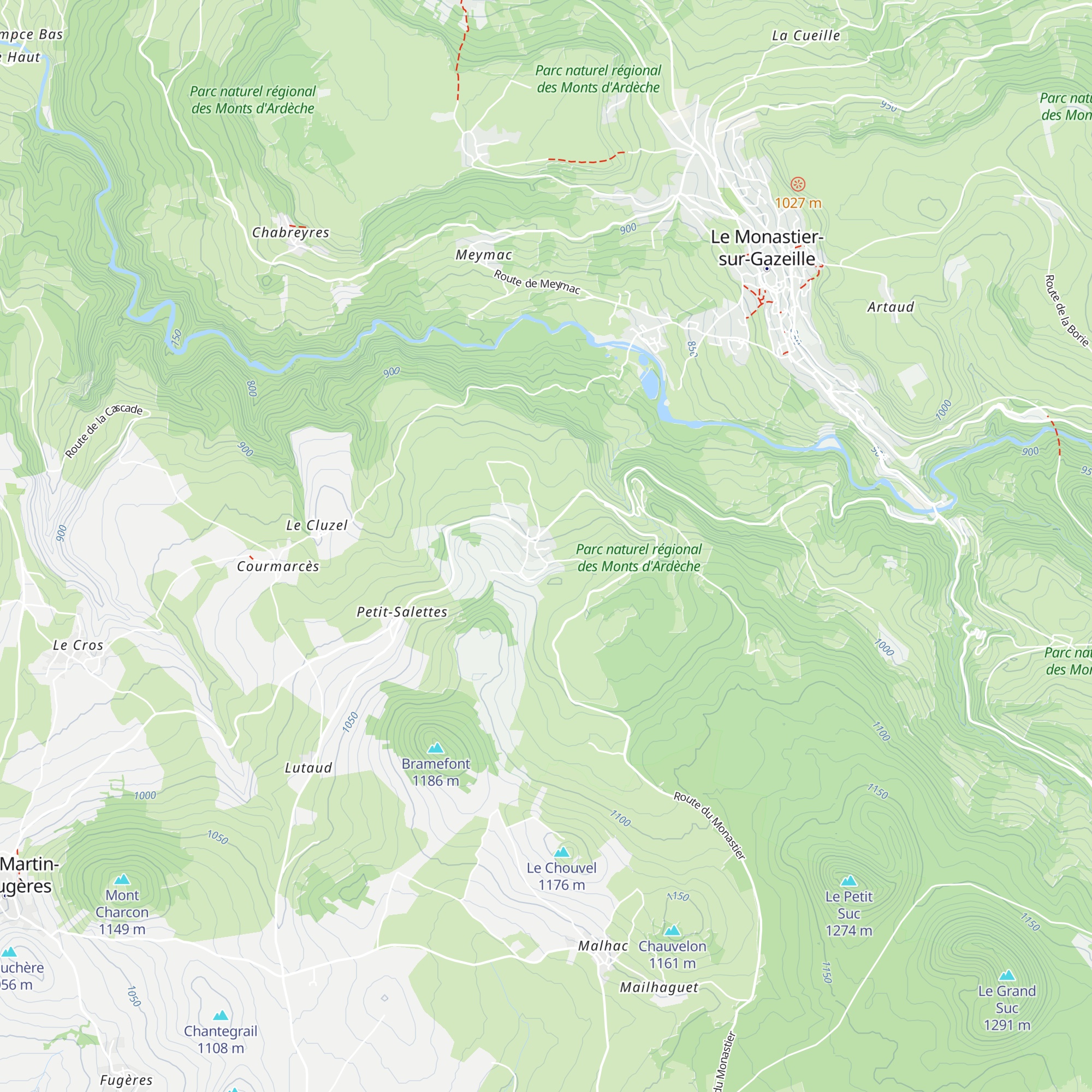 Gîte Estaou Treillo map