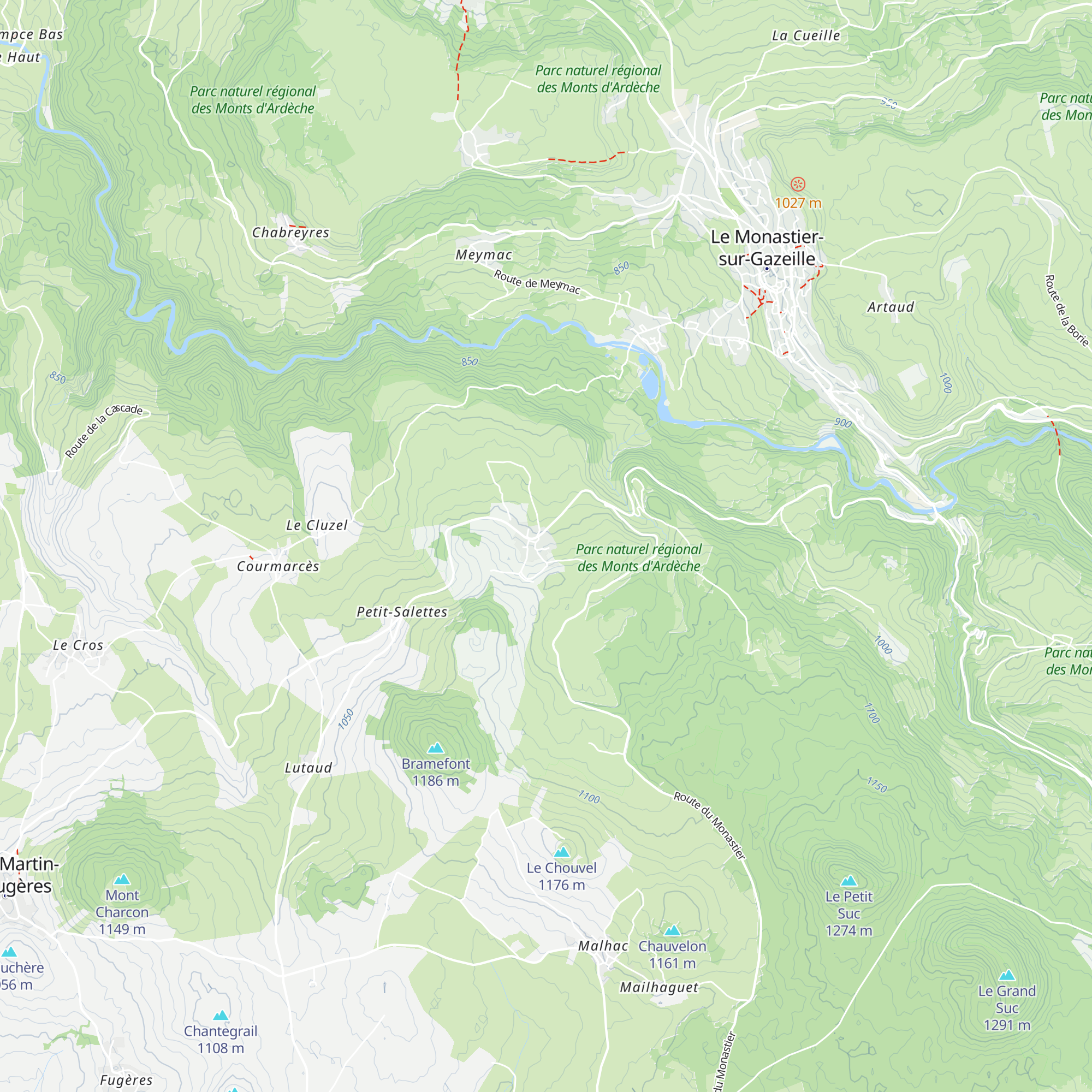 Gîte Estaou Treillo map