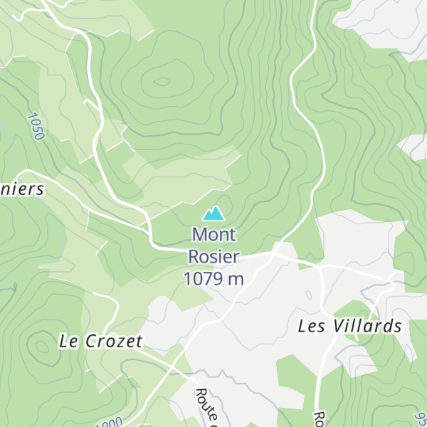 Map of Mont Rosier