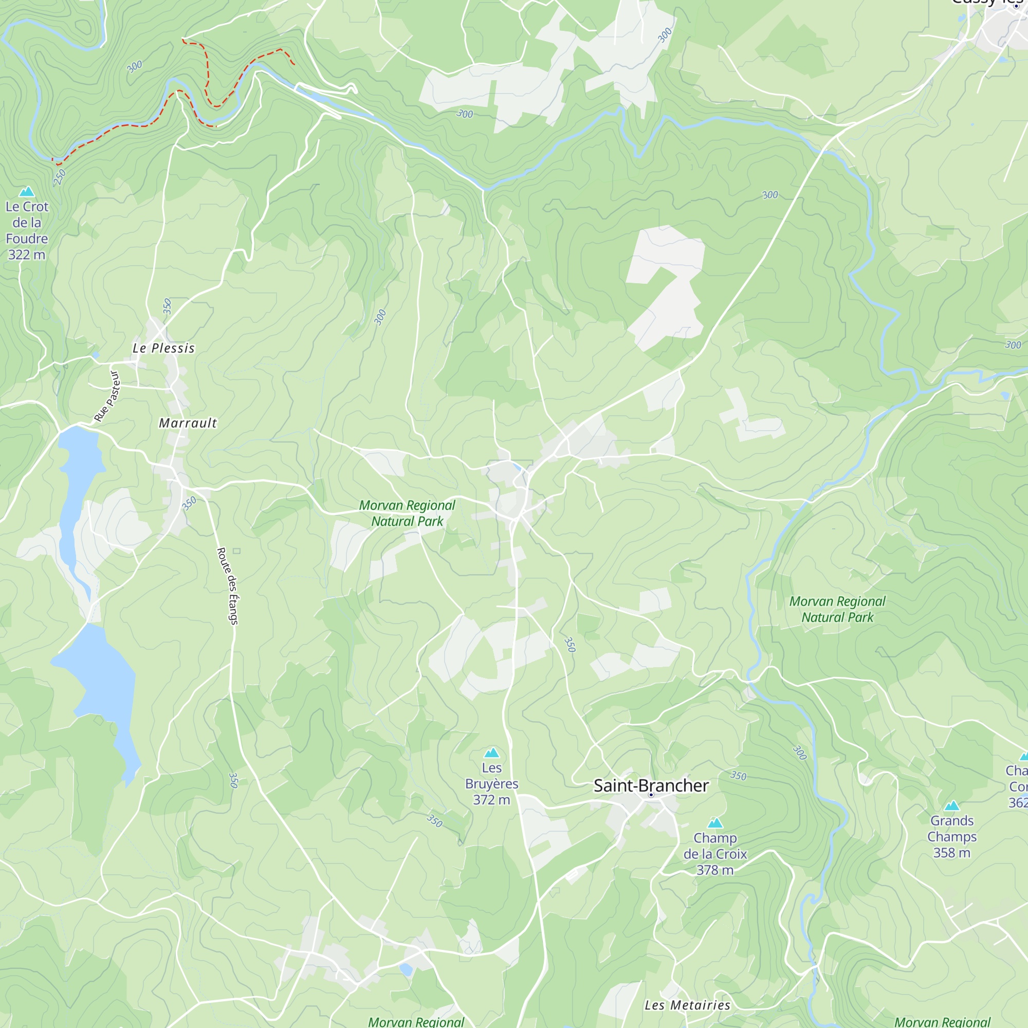 Gîte du Morvan map