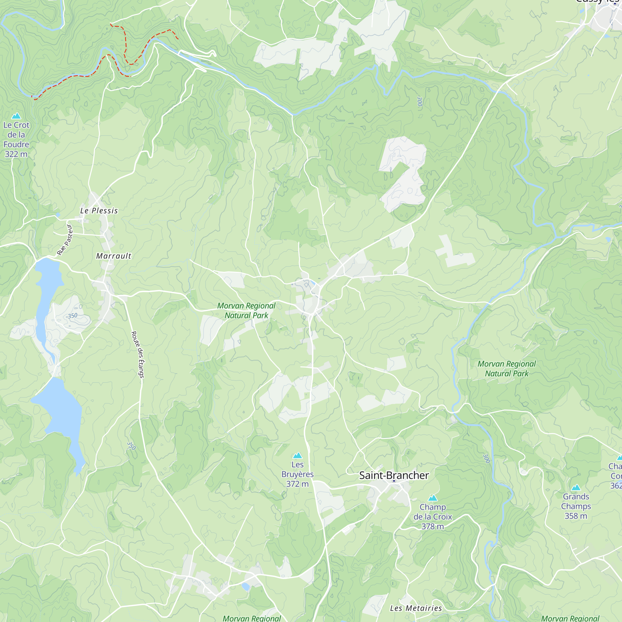 Gîte du Morvan map