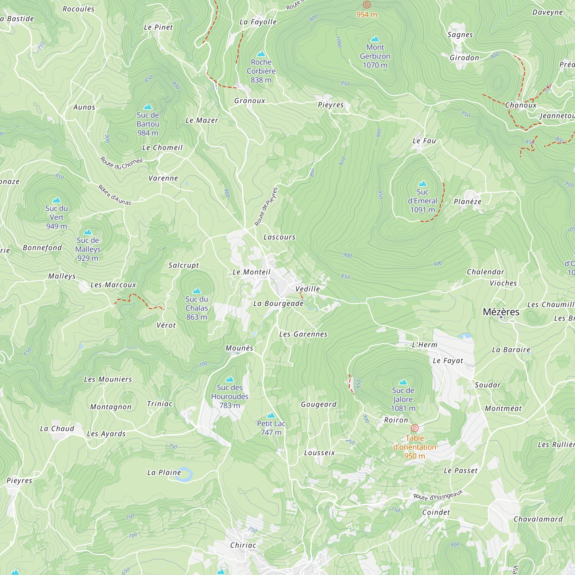 Gîte d'étape map