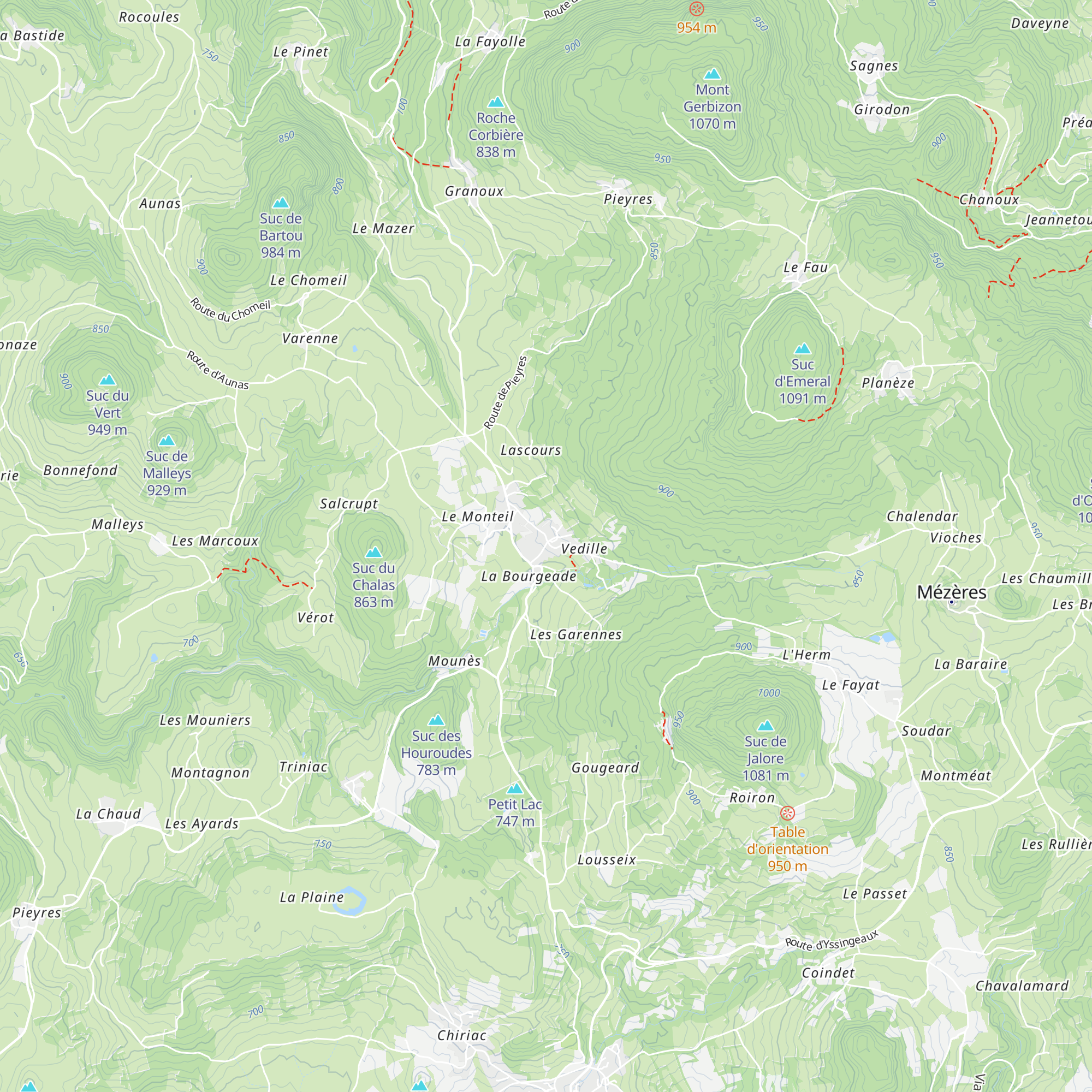 Gîte d'étape map