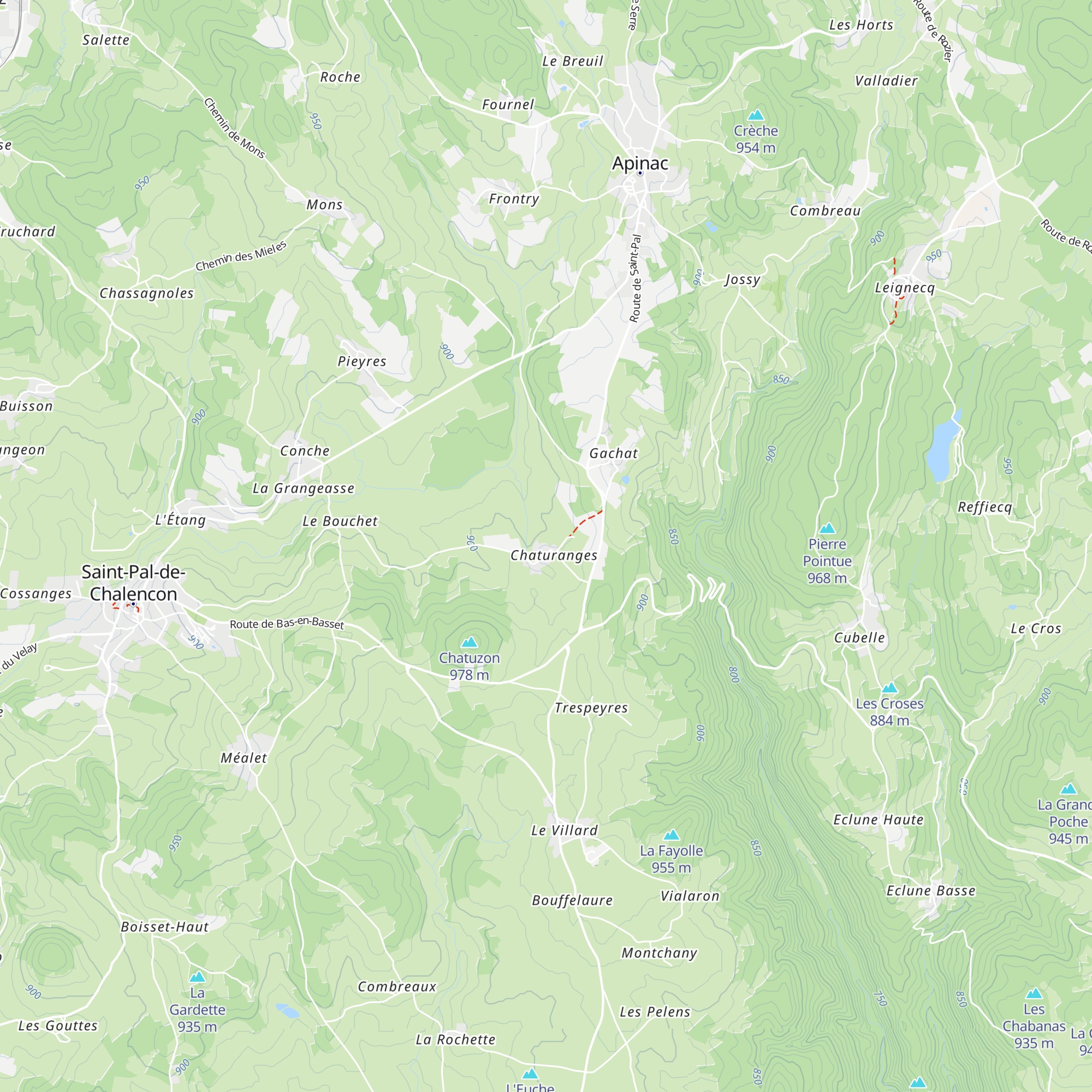 Gîte rural de Chaturanges map