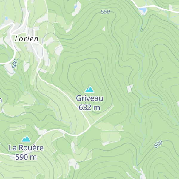 Map of Griveau