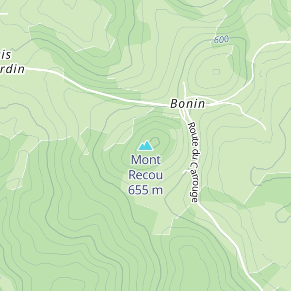 Map of Mont Recou
