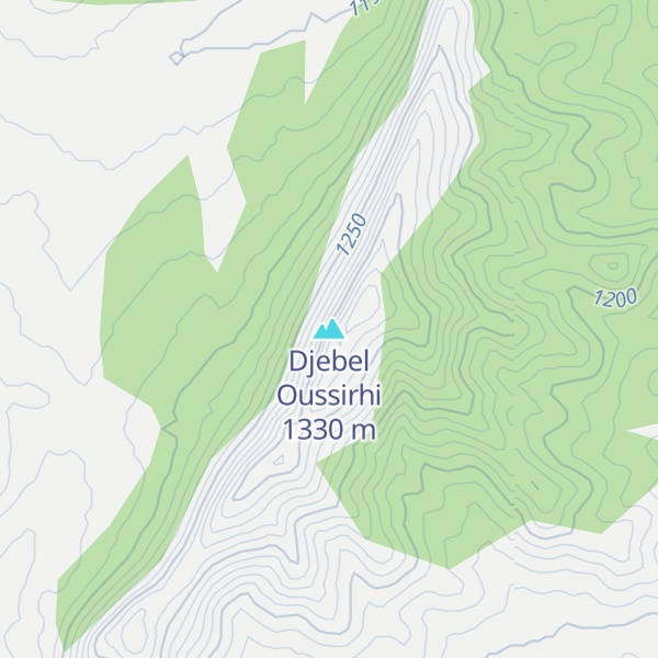 Map of Djebel Oussirhi