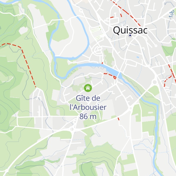 Map of Gîte de l'Arbousier