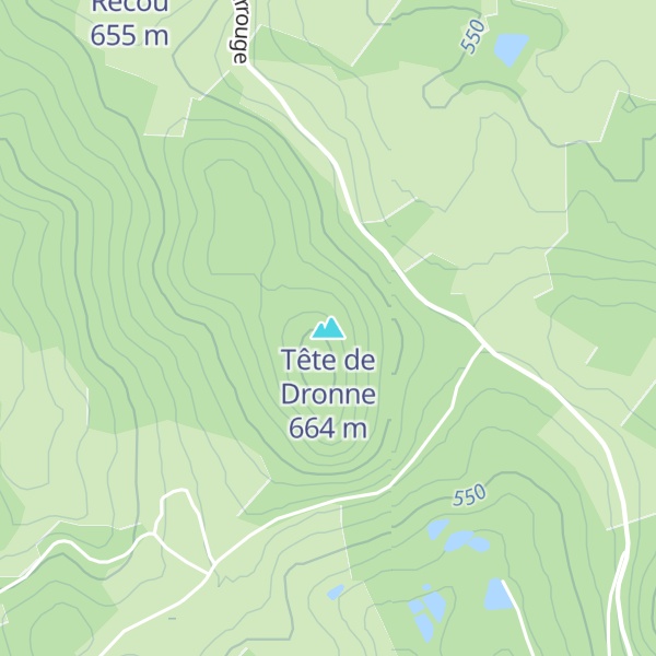 Map of Tête de Dronne