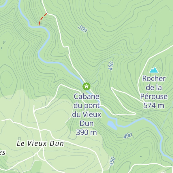 Map of Cabane du pont du Vieux Dun