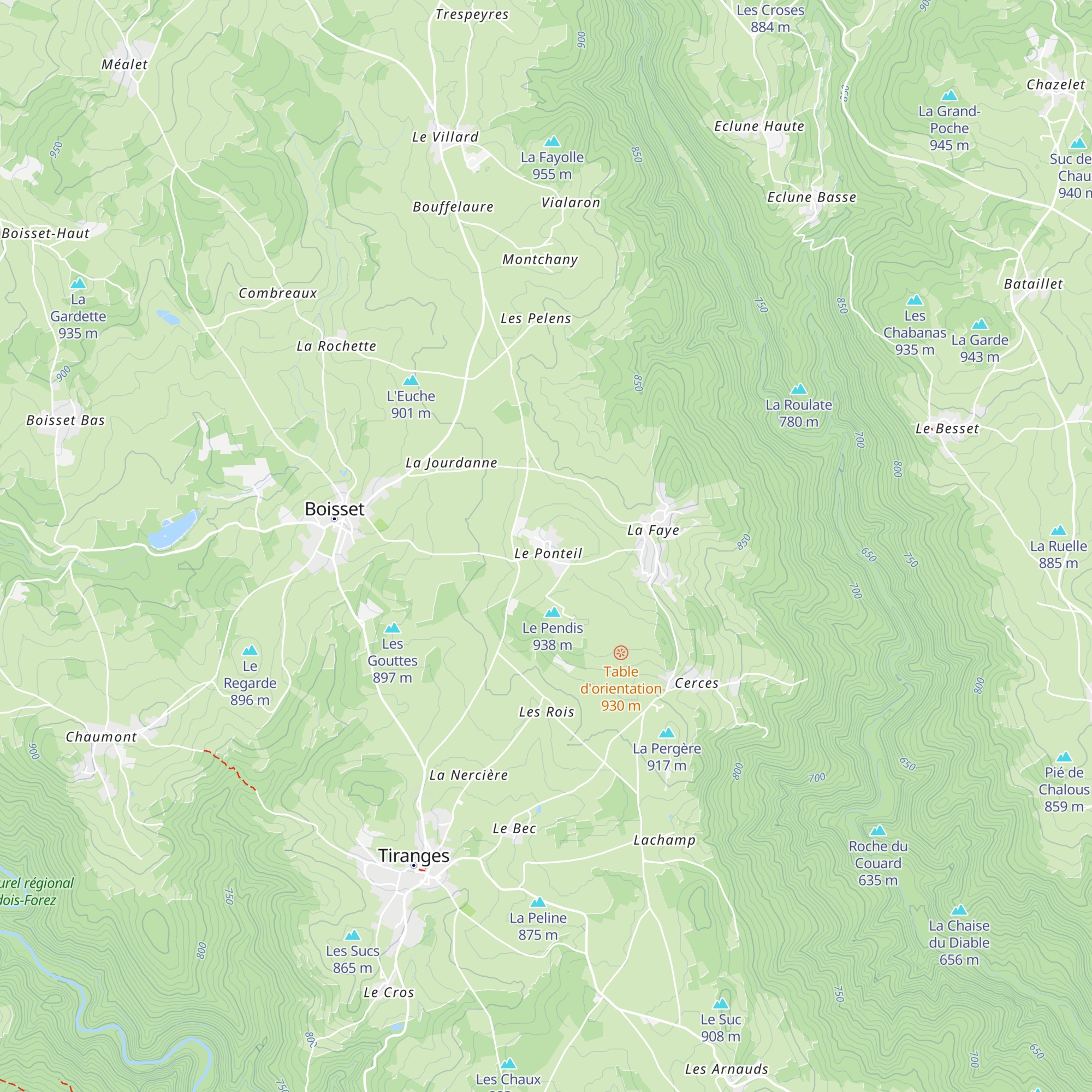Gîte du Ponteil map