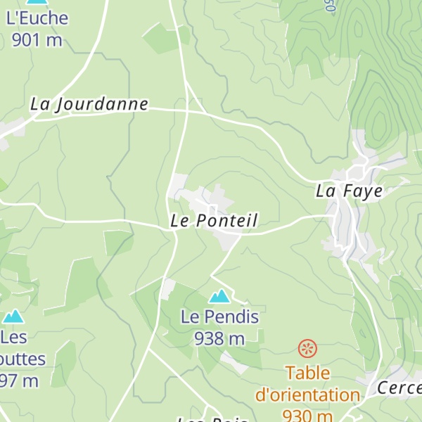 Map of Gîte du Ponteil