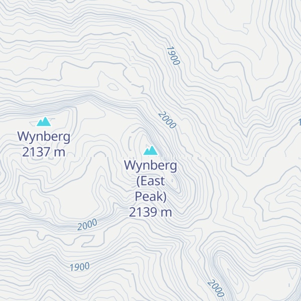 Map of Wynberg (East Peak)
