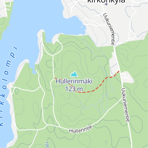 Map of Hullerinmäki
