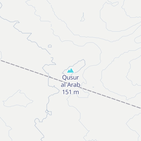 Map of Qusur al Arab
