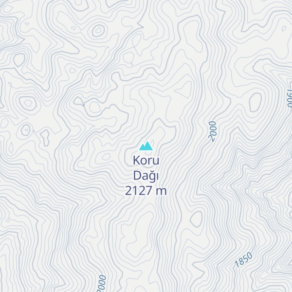 Map of Koru Dağı