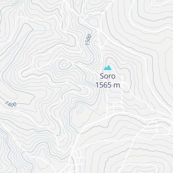 Map of Mont Murugandu