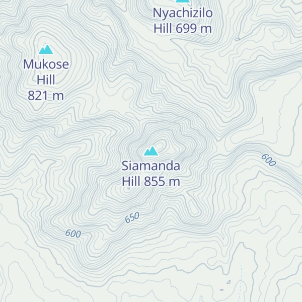 Map of Siamanda Hill