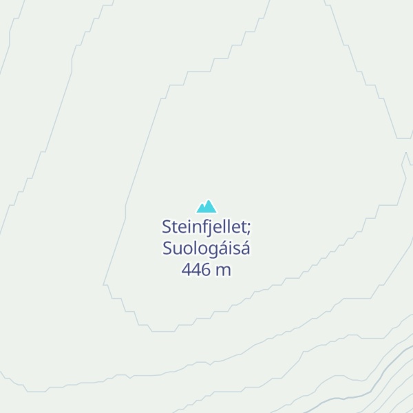 Map of Steinfjellet; Suologáisá