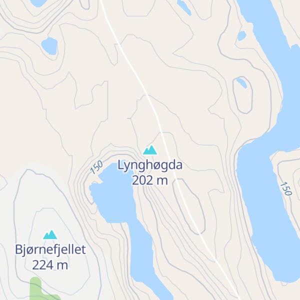 Map of Lynghøgda