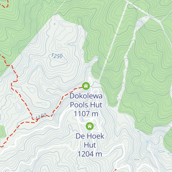 Map of Dokolewa Pools Hut