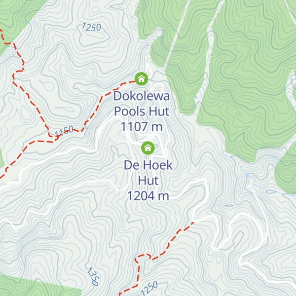 Map of De Hoek Hut