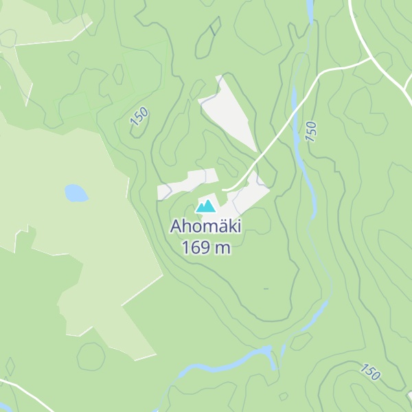 Map of Ahomäki