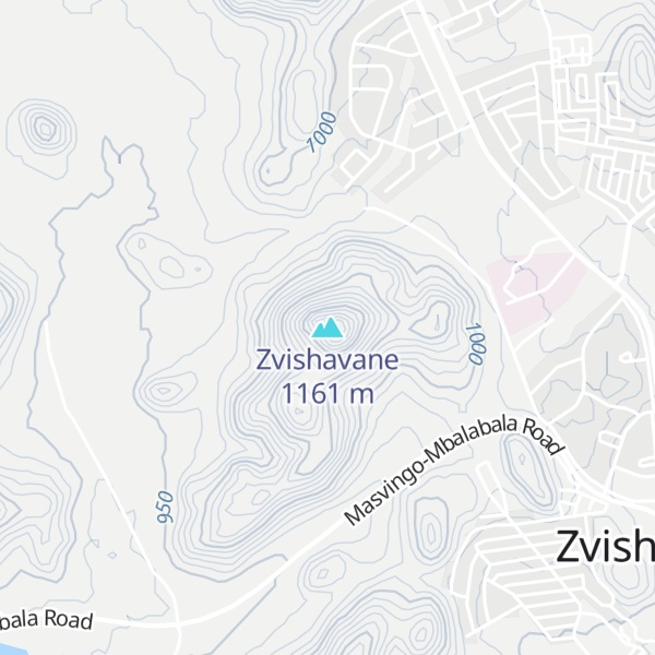 Map of Zvishavane