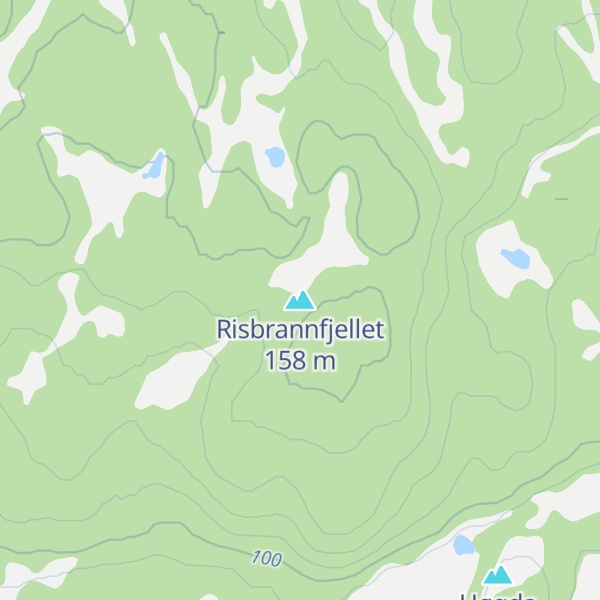 Map of Risbrannfjellet