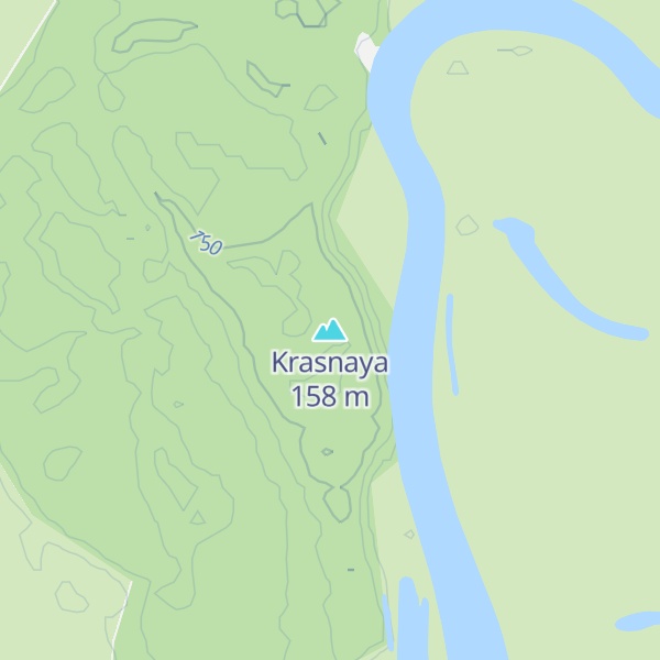 Map of Krasnaya
