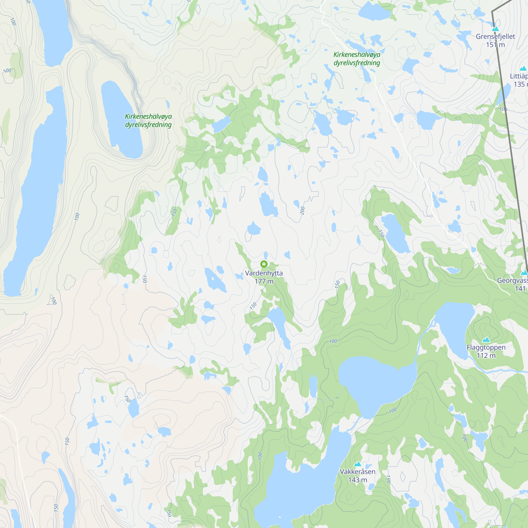 Vardenhytta map