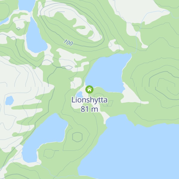 Map of Lionshytta