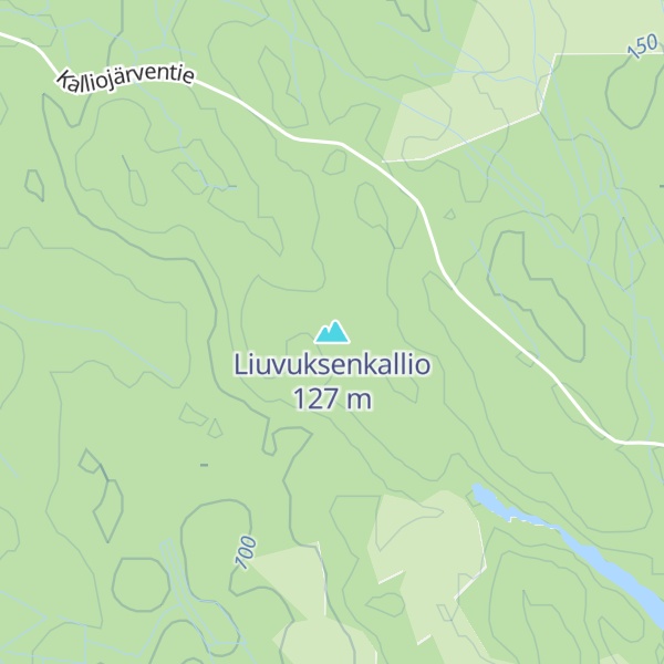 Map of Liuvuksenkallio