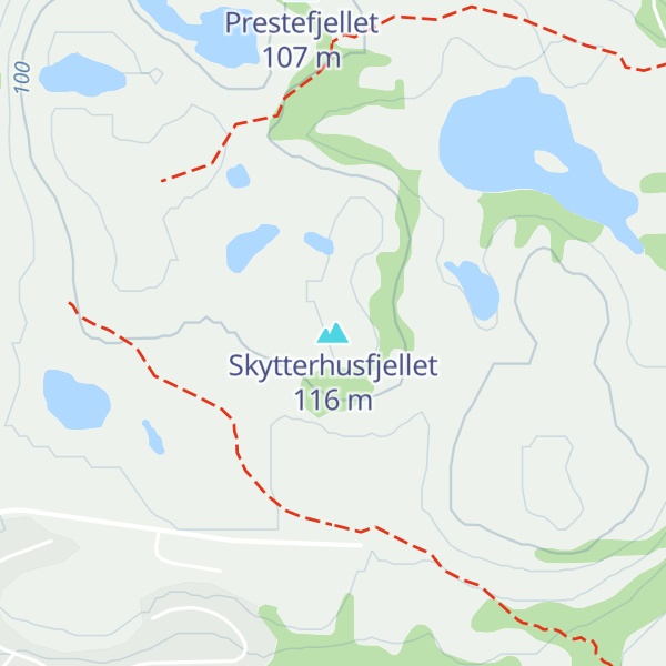 Map of Skytterhusfjellet
