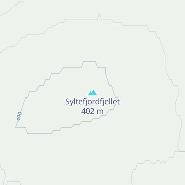 Map of Syltefjordfjellet