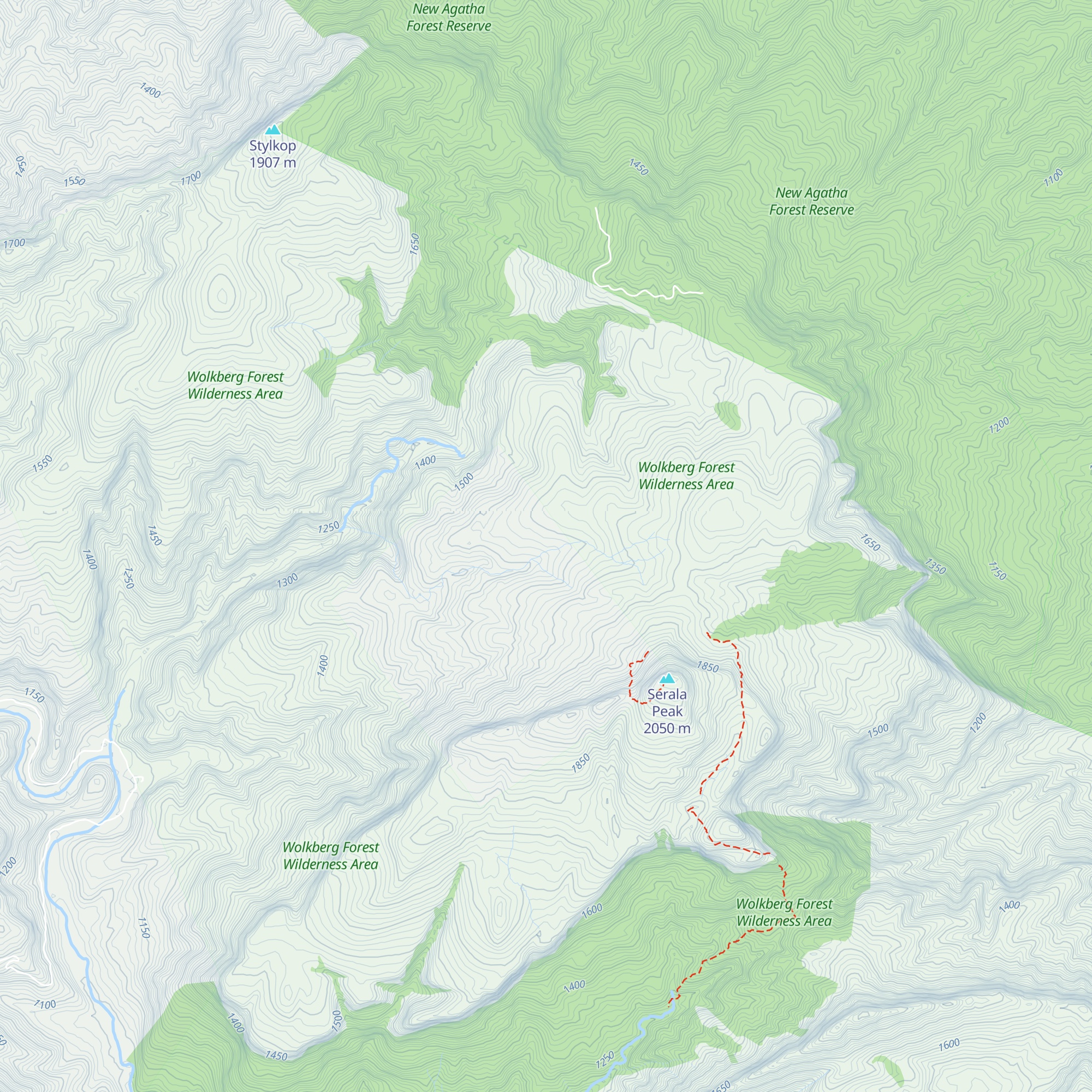 Wolkberg Hut map