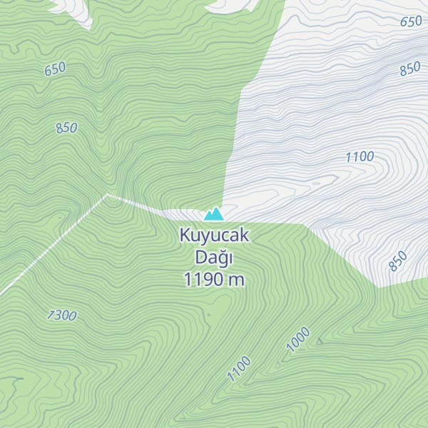Map of Kuyucak Dağı