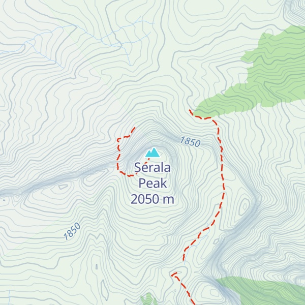 Map of Serala Peak