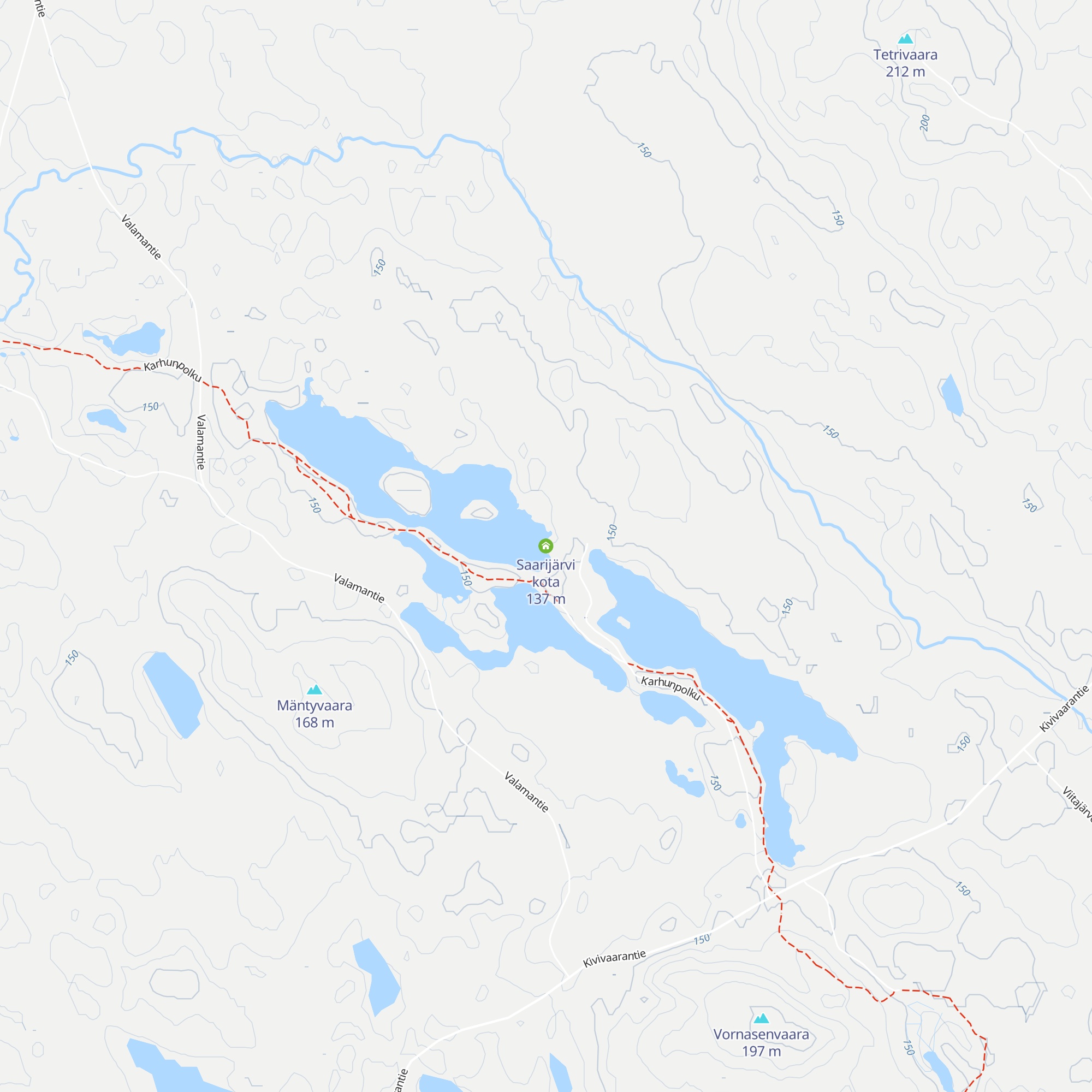 Saarijärvi kota map