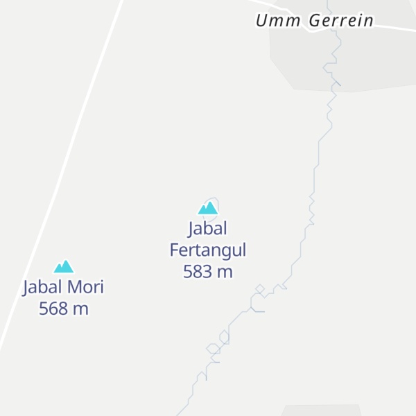 Map of Jabal Fertangul