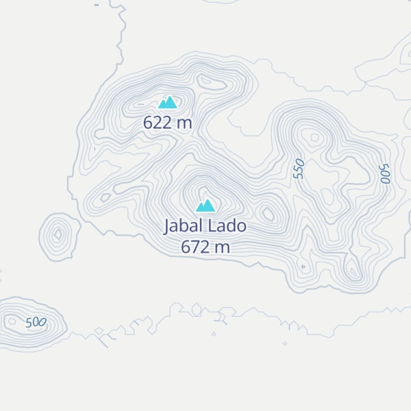 Map of Jabal Lado