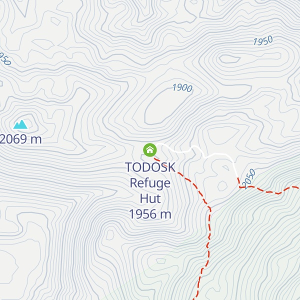 Map of TODOSK Refuge Hut
