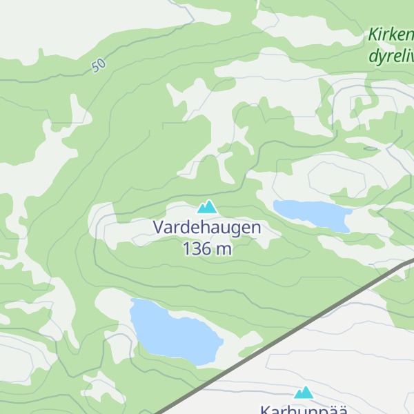 Map of Vardehaugen