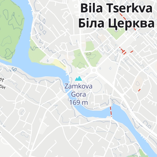 Map of Zamkova Gora