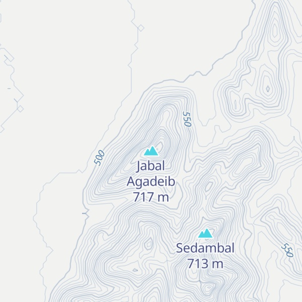 Map of Jabal Agadeib