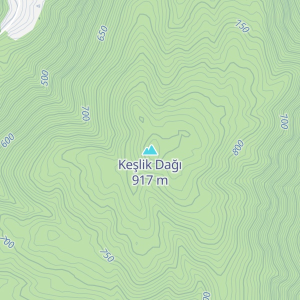 Map of Keşlik Dağı