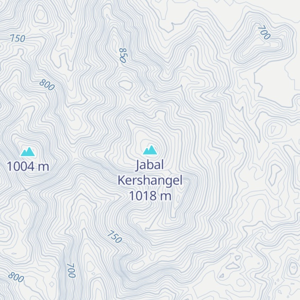 Map of Jabal Kershangel