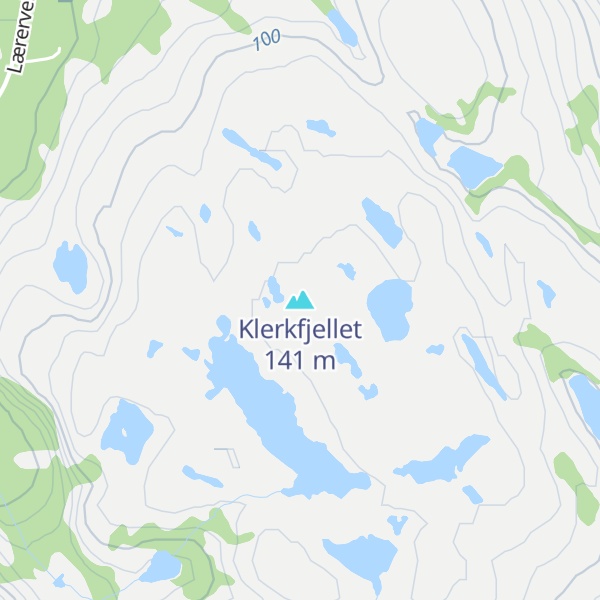Map of Klerkfjellet